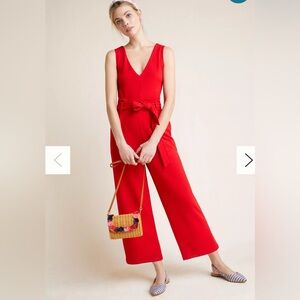 Anthropologie Cathy Structured Jumpsuit Sz Small-0109